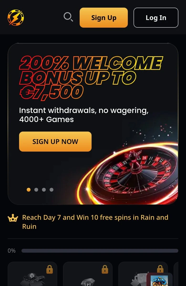 Instant Casino on mobile