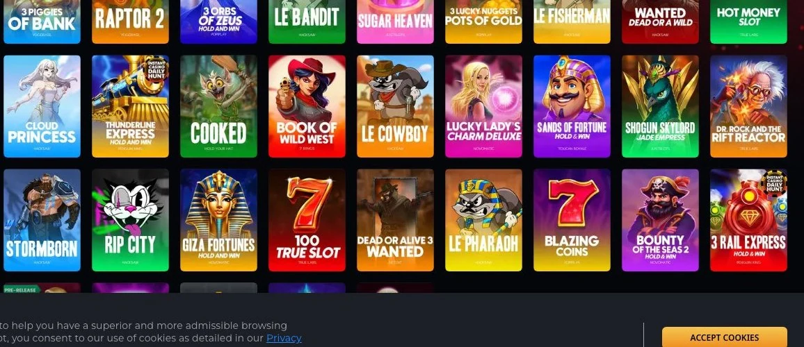 Instant Casino slots