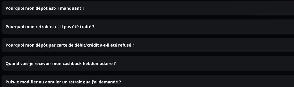 Questions fréquentes sur les retraits et dépôts chez Instant Casino