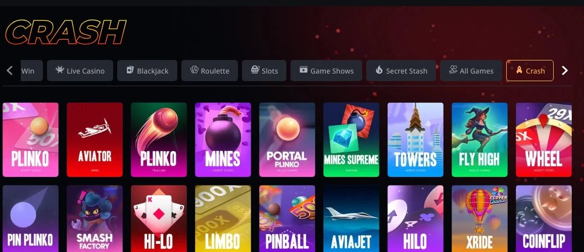 Instant Casino crash games