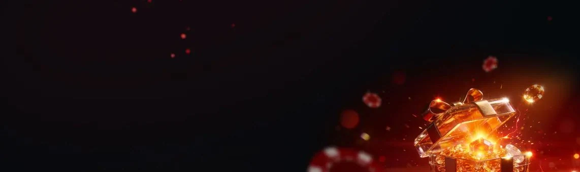 Étincelles rouges et cadeau en feu sur fond noir